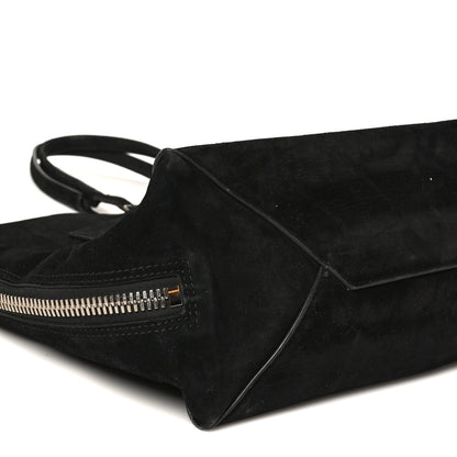 Balenciaga Daim Suede Plate Hardware Papier A6 Zip Around Tote Black 8 of 11