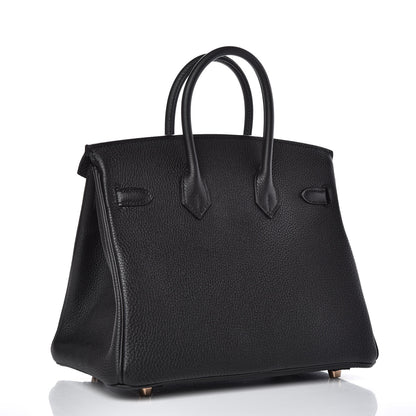 Hermes Togo Birkin 25 Black 3 of 33