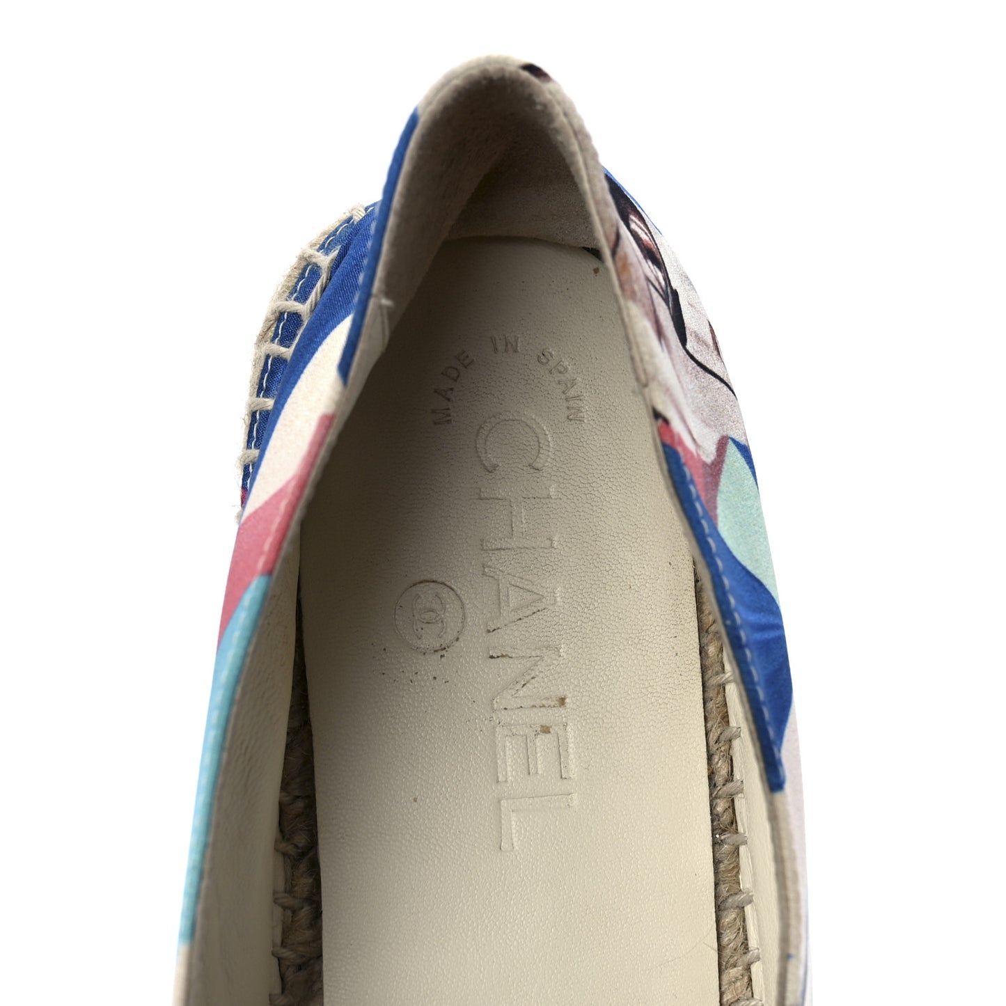 Fabric Patent CC Espadrilles 38 Multicolor Black
