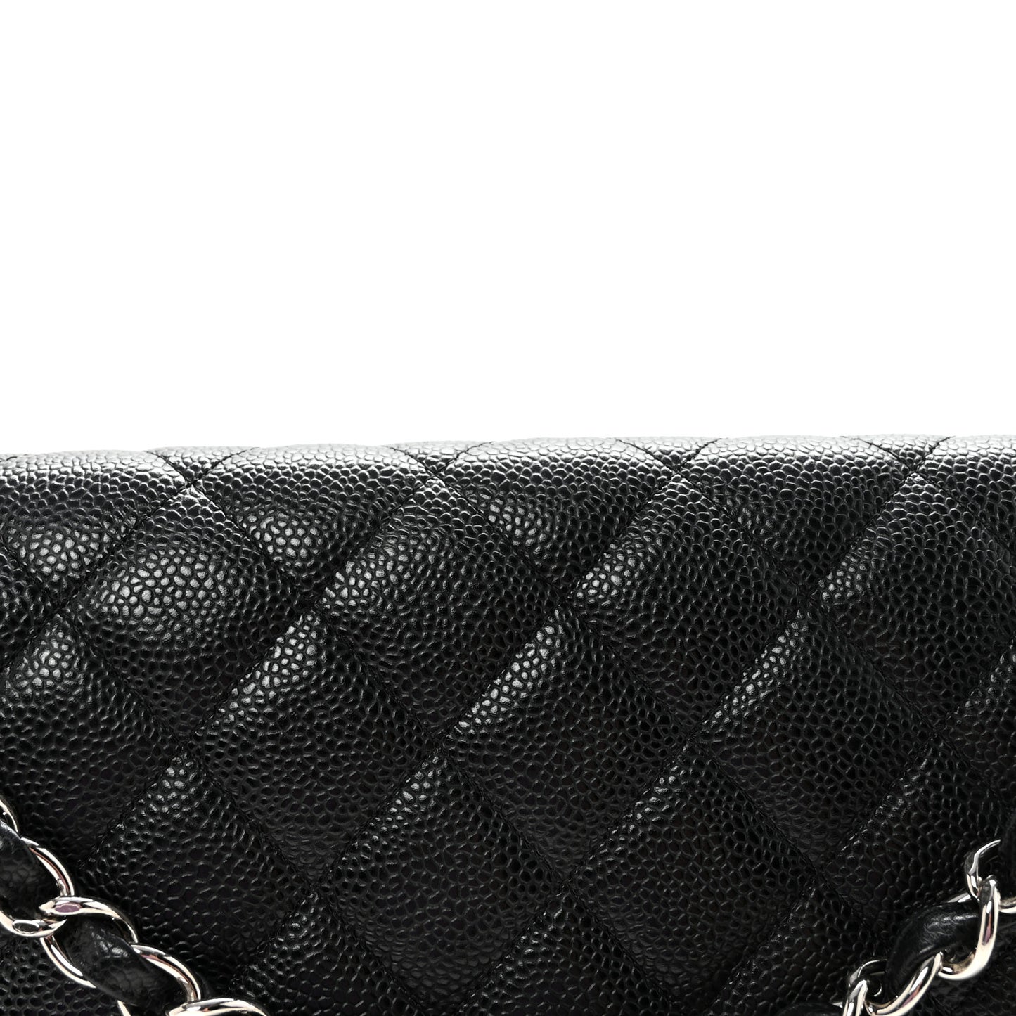 Caviar Maxi Single Flap Black