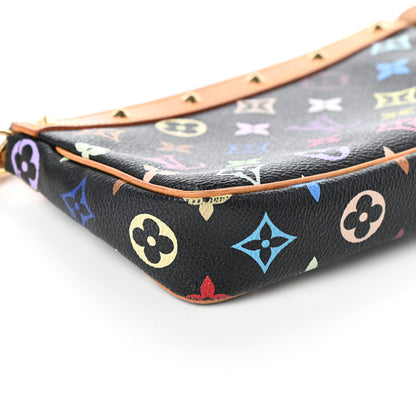 Louis Vuitton Monogram Multicolor Pochette Accessories Black 8 of 9