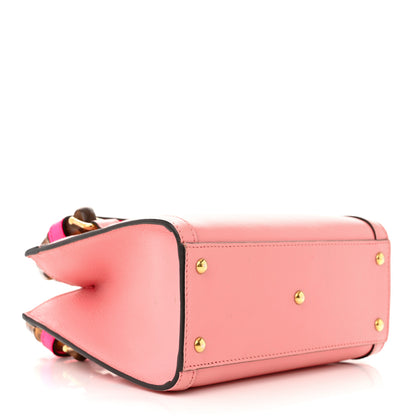 Gucci Wonka Grain Calfskin Mini Diana Tote Bag Wild Rose Fuxia Fluo 4 of 14