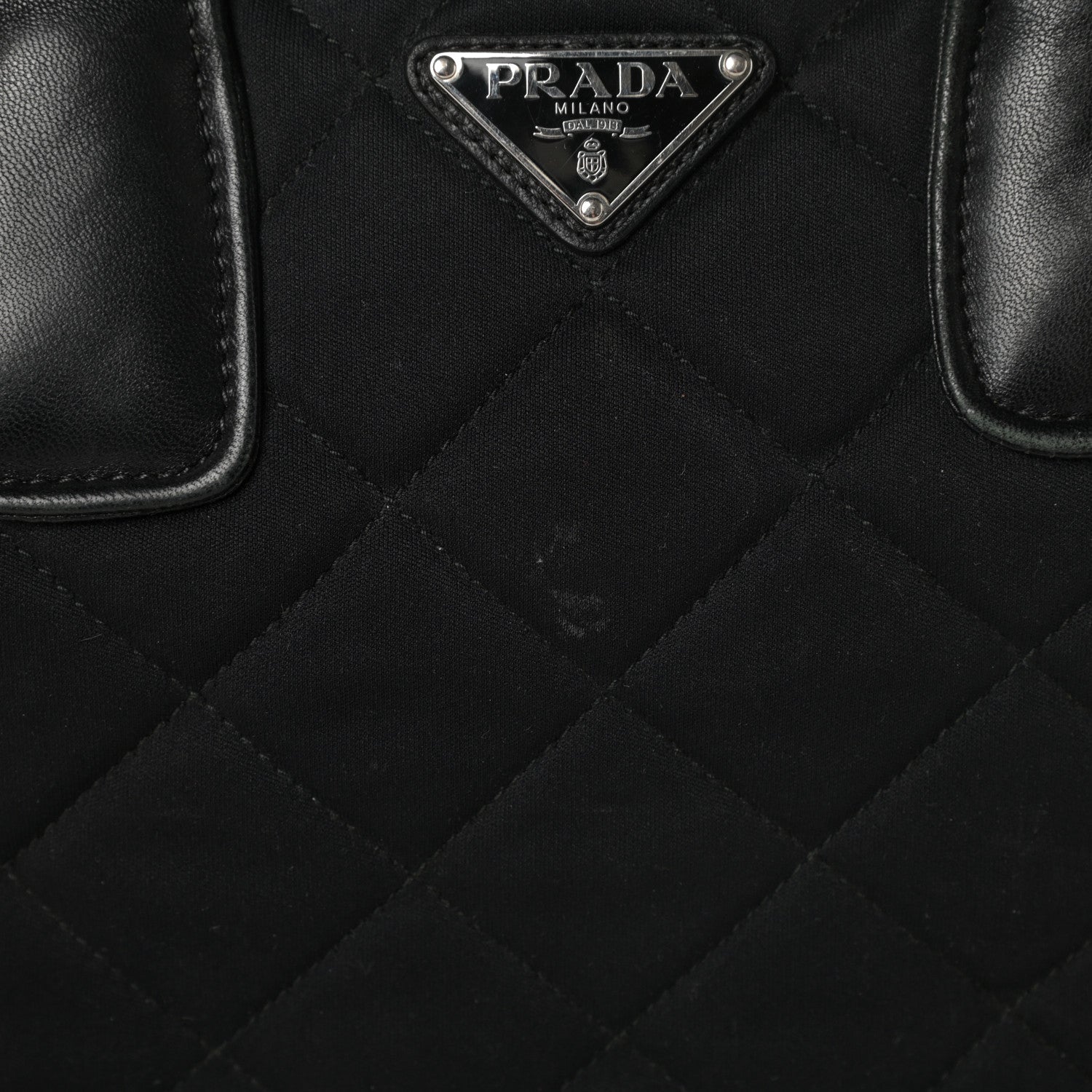 Prada Nylon Tessuto Impuntu Quilted Bowler Black 15 of 19