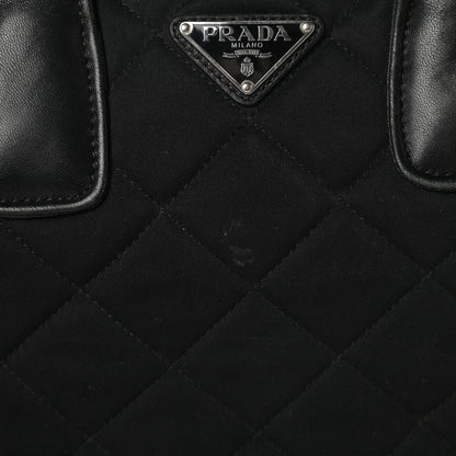 Prada Nylon Tessuto Impuntu Quilted Bowler Black 15 of 19