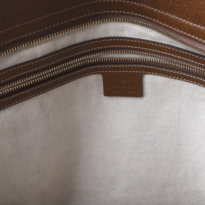 Gucci Monogram Medium Bree Zippered Tote Beige Tabacco 9 of 11