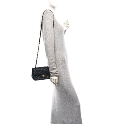Chanel Lambskin Quilted Mini Rectangular Flap Black 2 of 11