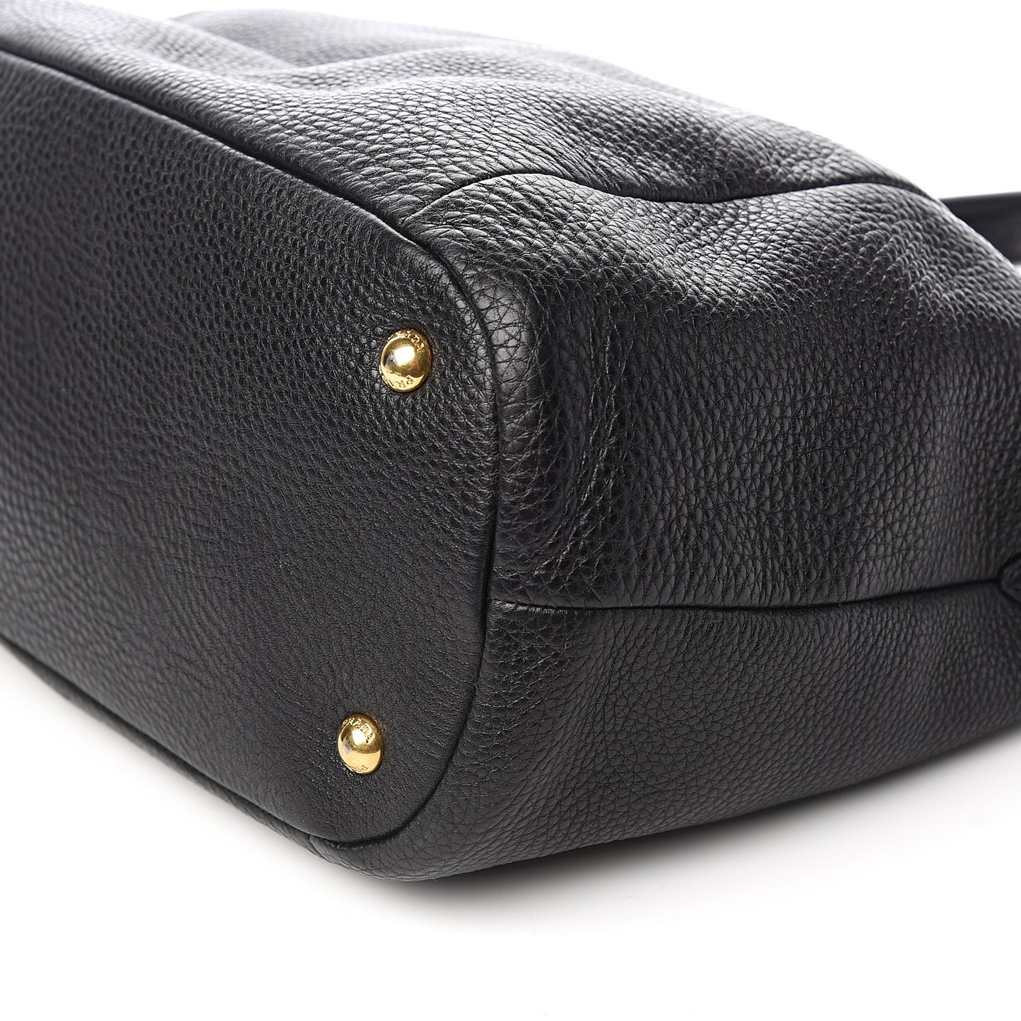 Vitello Daino Shoulder Bag Black