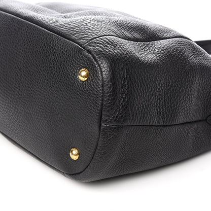 Prada Vitello Daino Shoulder Bag Black 8 of 9