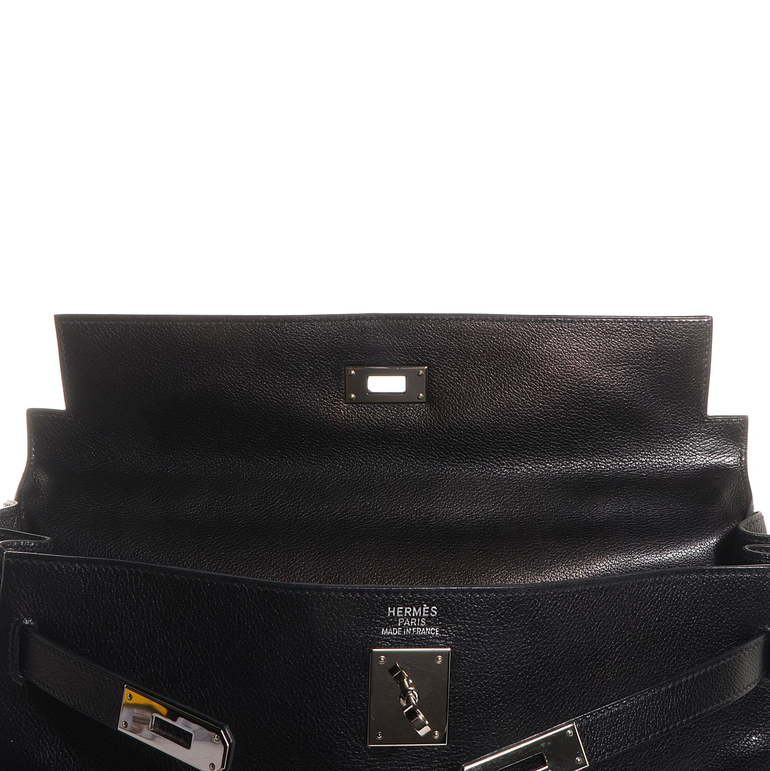 Hermes Evergrain Kelly Retourne 35 Black 14 of 28