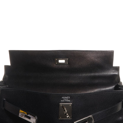 Hermes Evergrain Kelly Retourne 35 Black 14 of 28