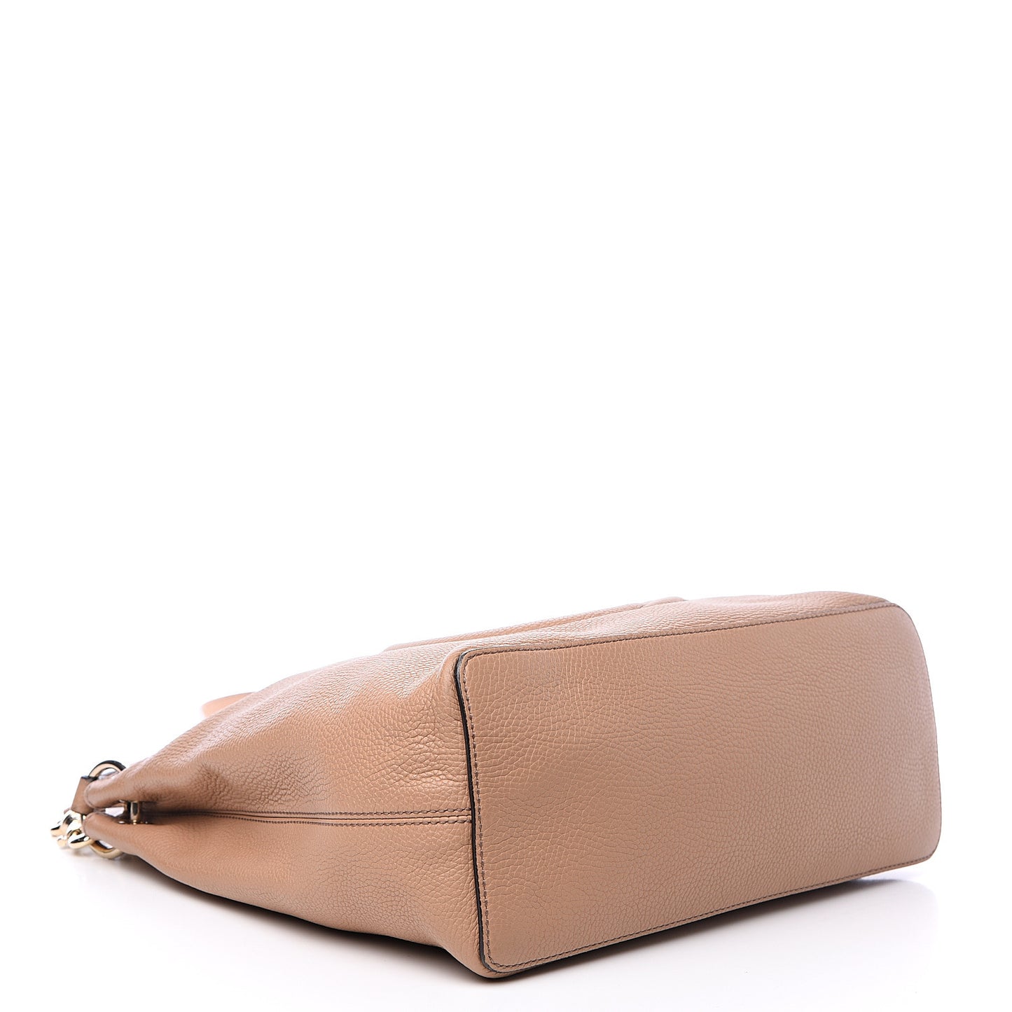 Pebbled Calfskin Large Soho Hobo Camelia