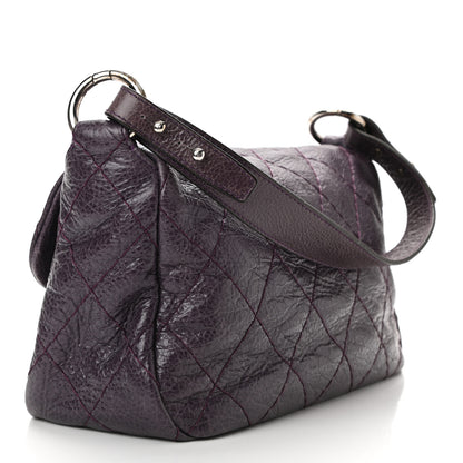 Chanel Glazed Calfskin Stitched On The Road Flap Purple 3 of 10