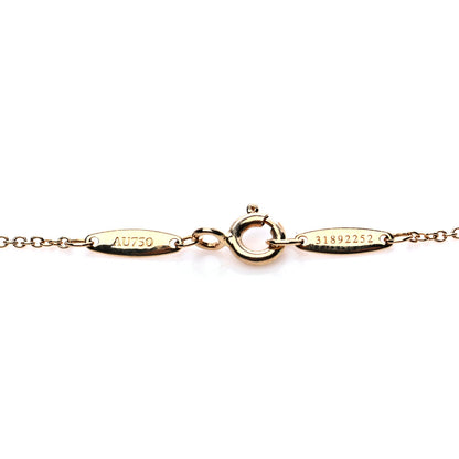 Tiffany 18K Yellow Gold Diamond .21ct Elsa Peretti Diamonds by the Yard Pendant Necklace 5 of 6
