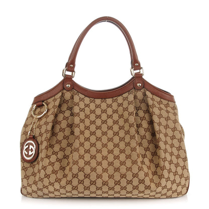 Gucci Monogram Large Sukey Tote Brown 1 of 7