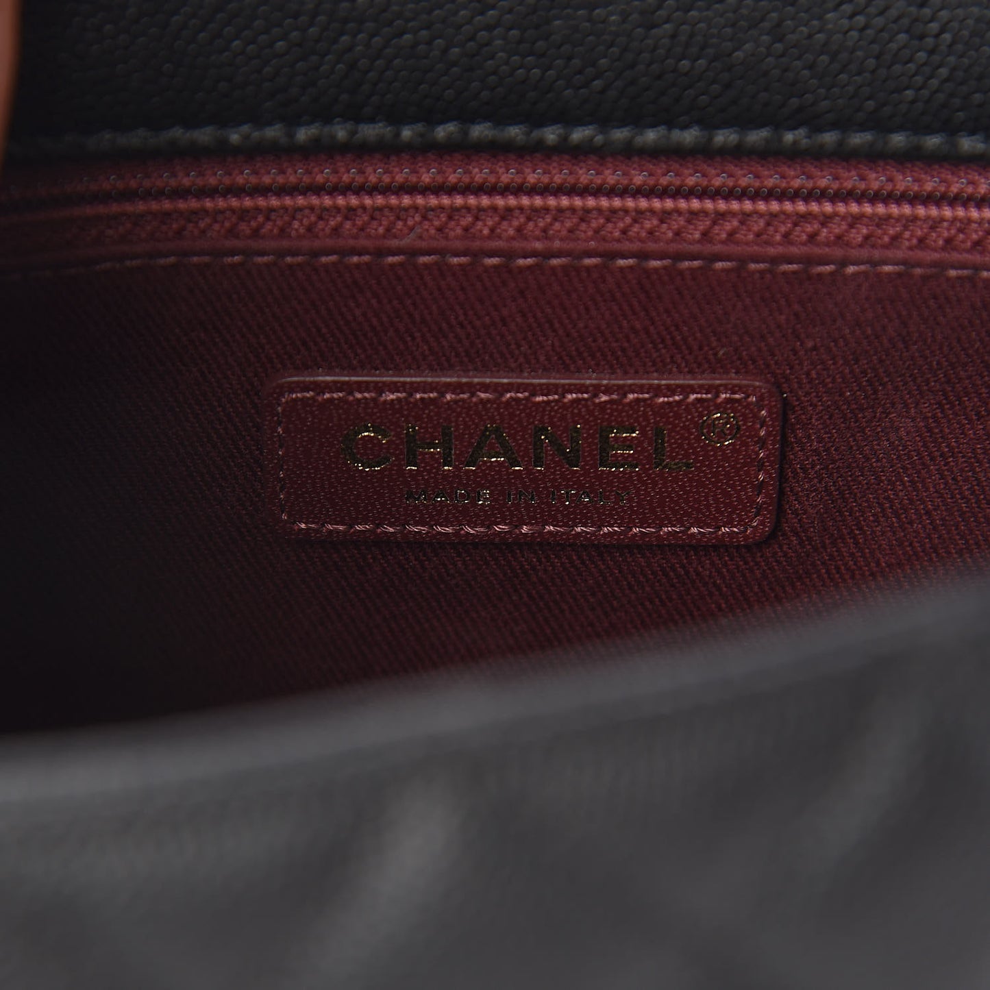 Caviar Quilted Small Coco Handle Flap Black