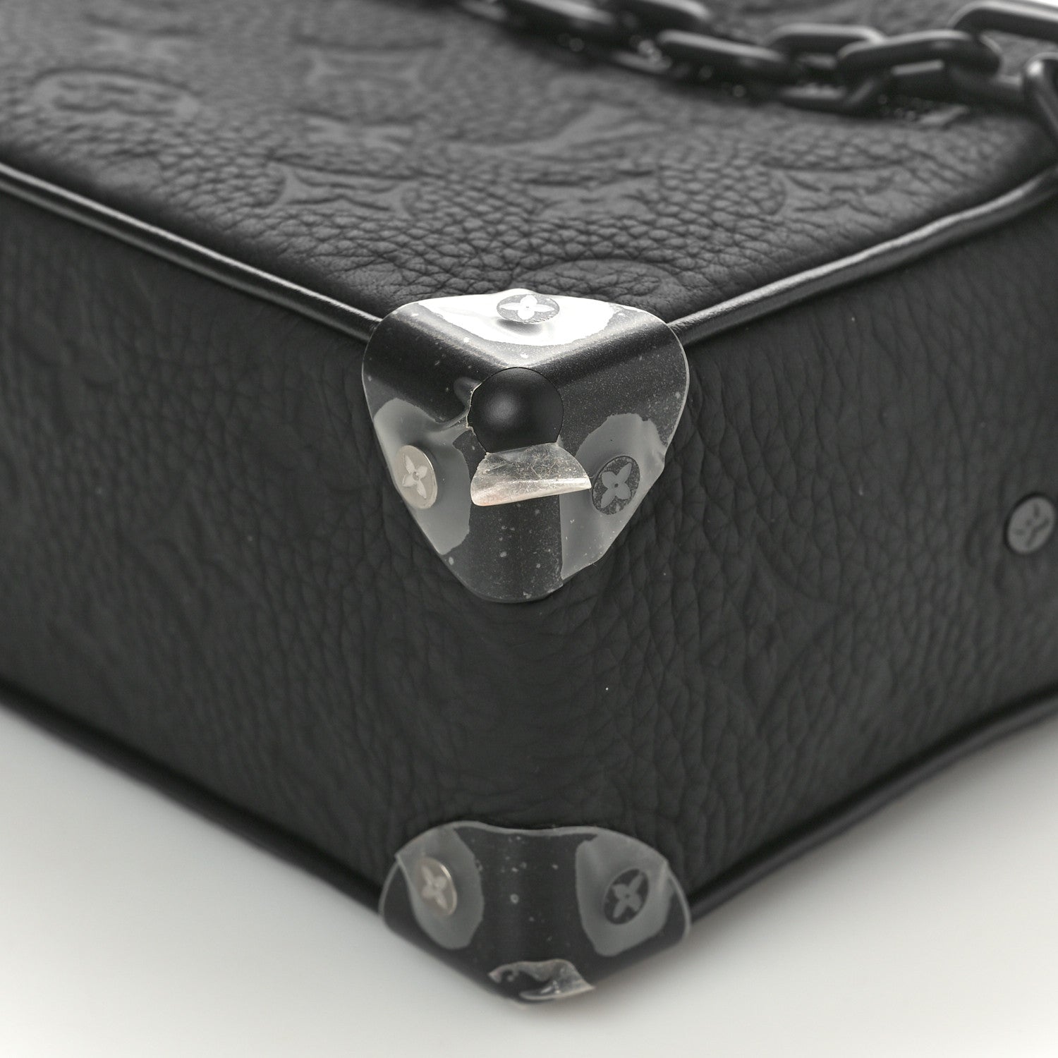 Louis Vuitton Taurillon Monogram Mini Soft Trunk Black 9 of 10