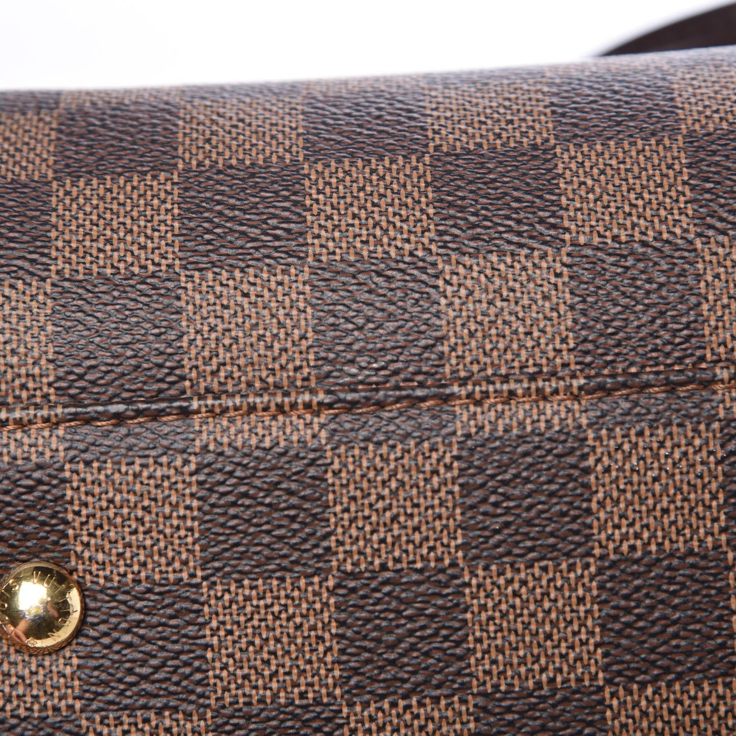 Cuir Taurillon Damier Ebene Normandy Magnolia