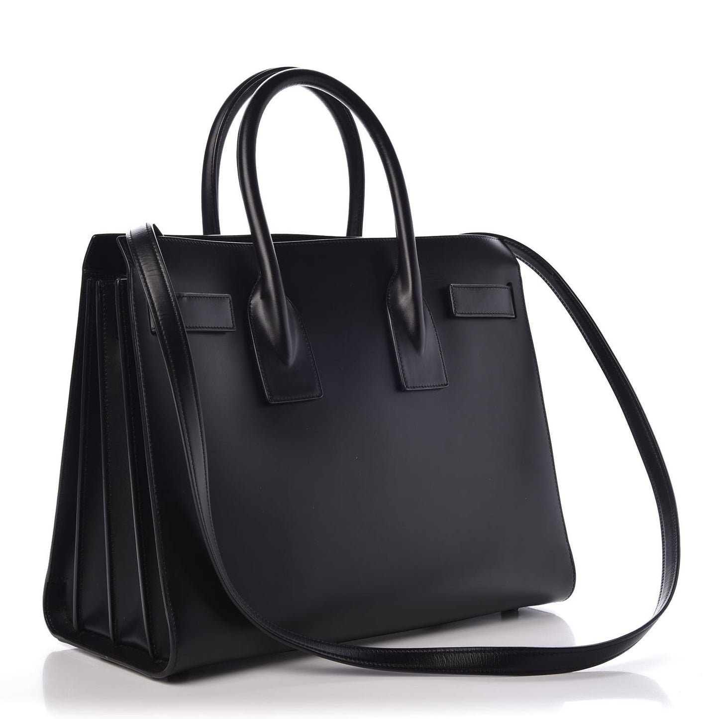 Smooth Calfskin Small Sac De Jour Black