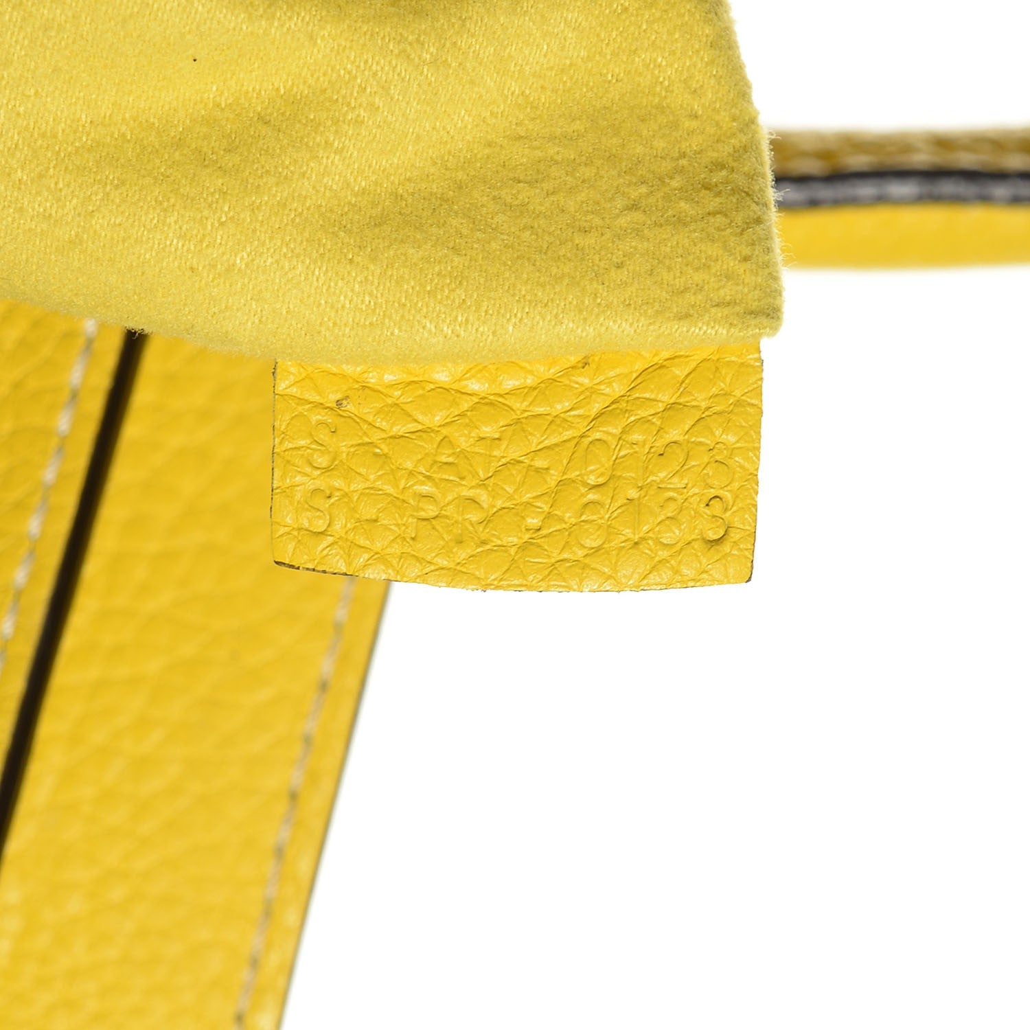 Celine Drummed Calfskin Micro Luggage Citron 8 of 8