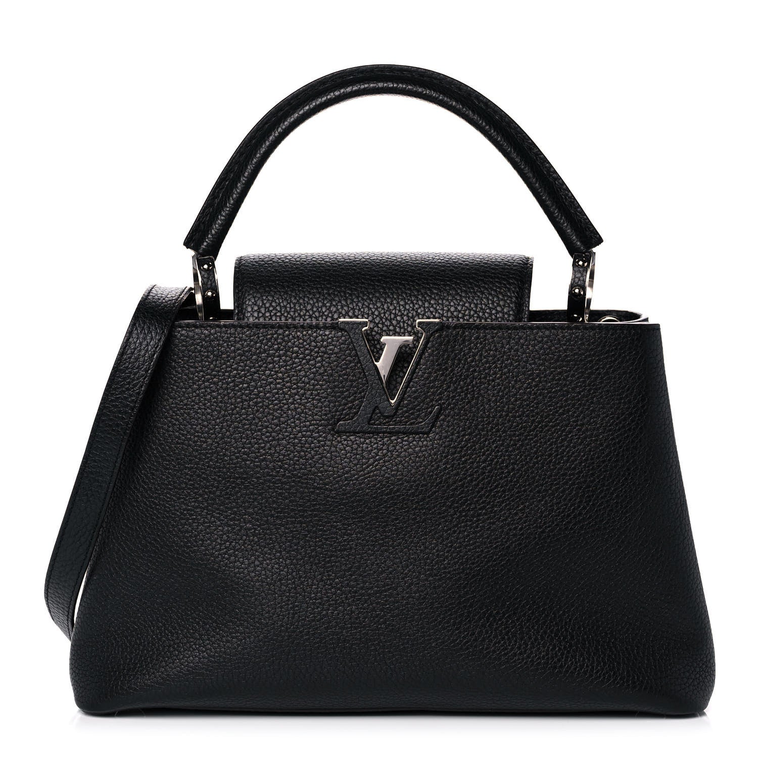 Louis Vuitton Taurillon Capucines PM Black 1 of 8