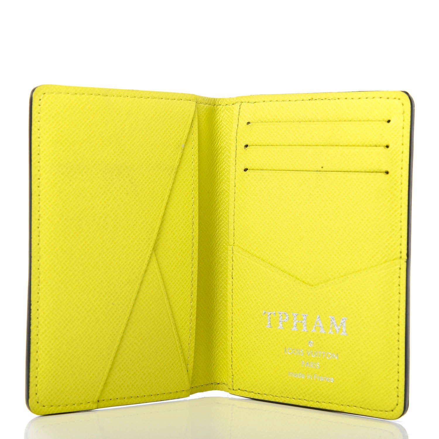Louis Vuitton Monogram Taiga Pocket Organizer Yellow 4 of 7