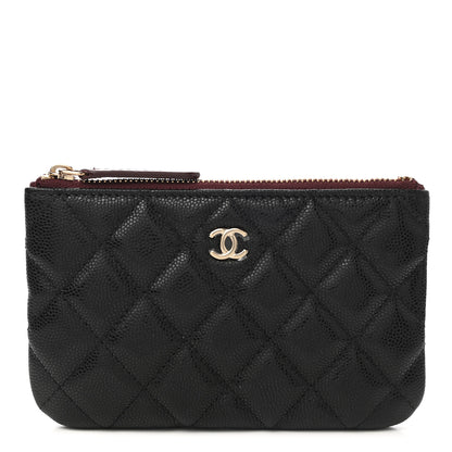 Chanel Caviar Quilted Small Cosmetic Case Black 1 of 9