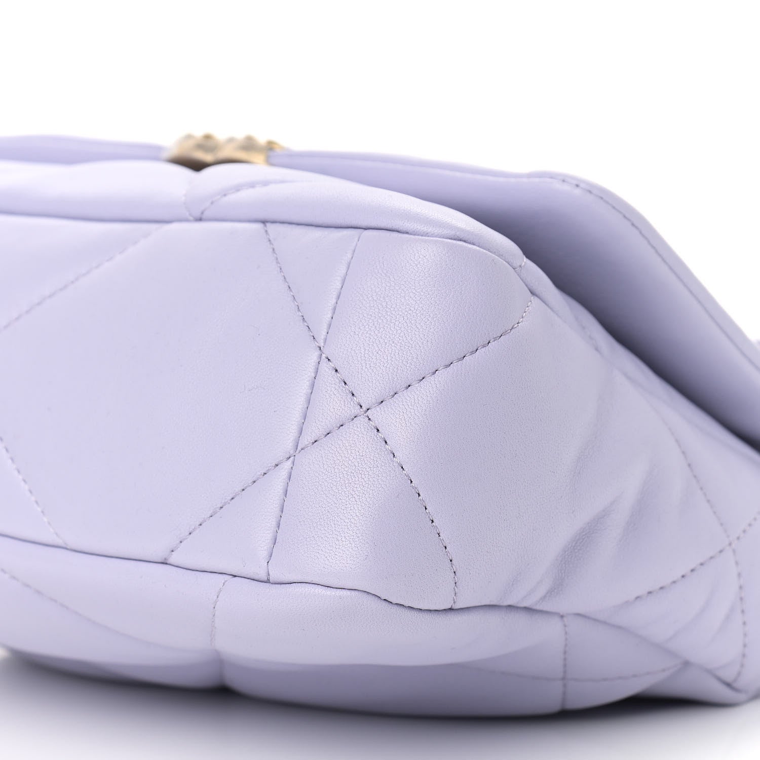 Chanel Lambskin Quilted Medium Chanel 19 Flap Light Purple 9 of 9