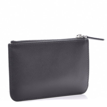 Fendi Vitello Applique Heart Coin Pouch Key Case Black 3 of 8