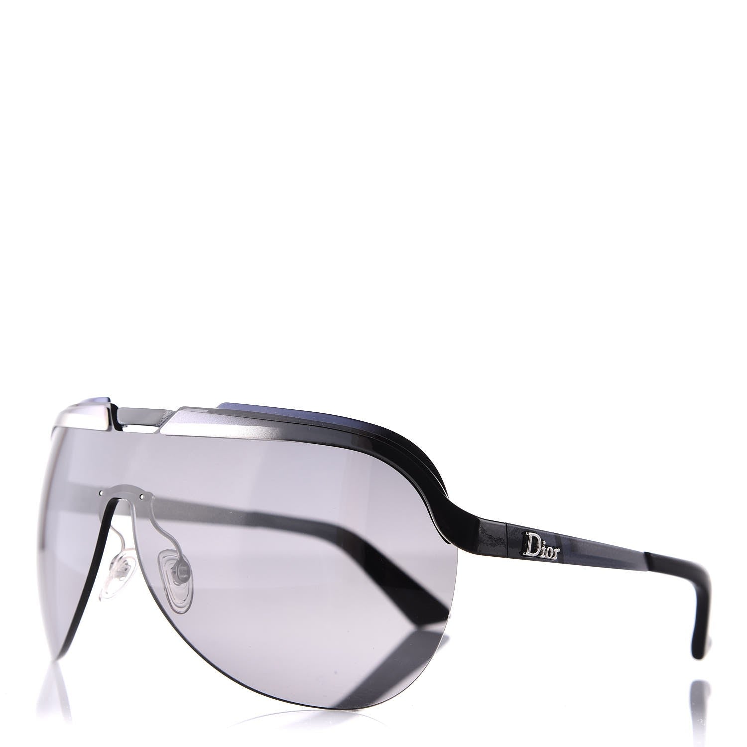 Christian Dior Solar Shield Sunglasses Black Blue 1 of 8