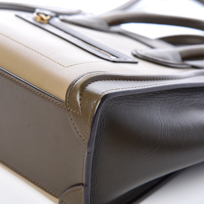 Celine Smooth Calfskin Nano Tri-Color Luggage Khaki 18 of 20