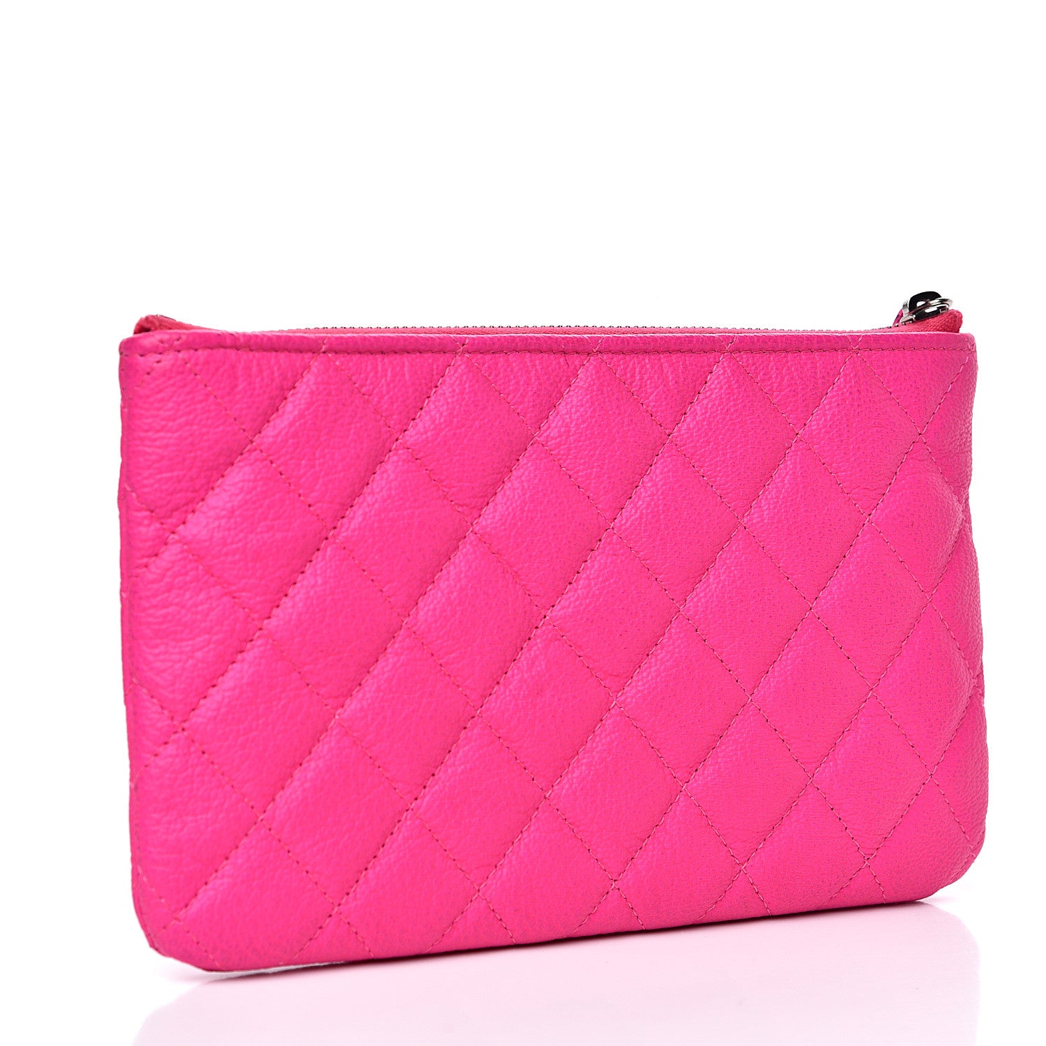 Chanel Goatskin Quilted Medium Reissue Cosmetic Case Pink 2 of 8
