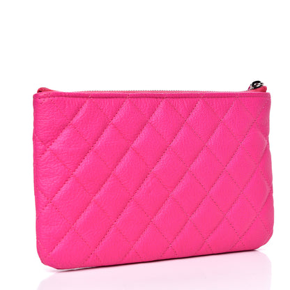 Chanel Goatskin Quilted Medium Reissue Cosmetic Case Pink 2 of 8