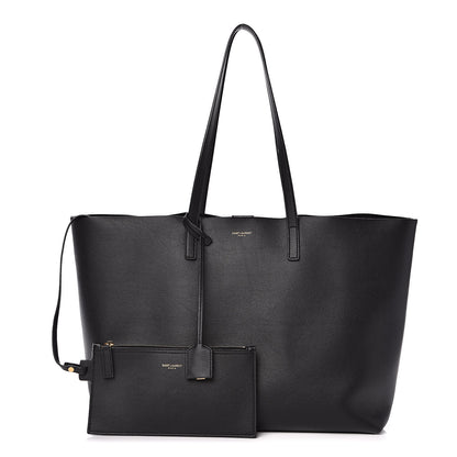 Saint Laurent Calfskin Large Shopping Tote Black 1 of 11