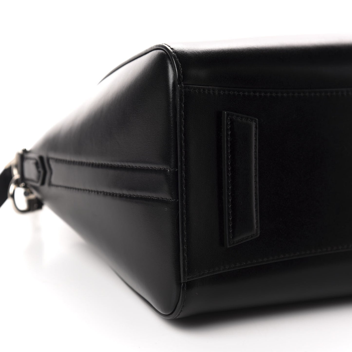 Shiny Lord Calfskin Small Antigona Black