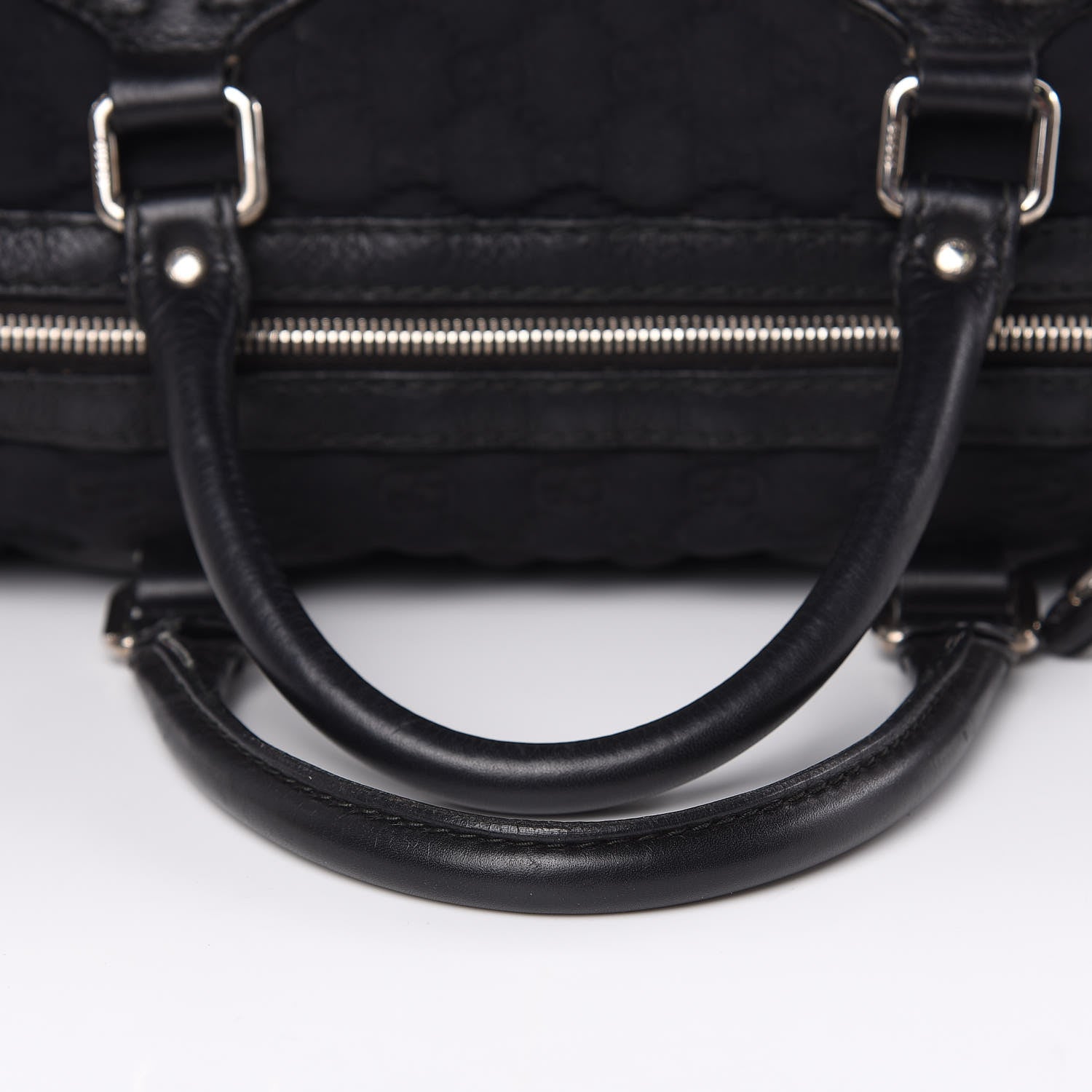 Gucci Guccissima Neoprene Medium Techno Tag Boston Black 11 of 14