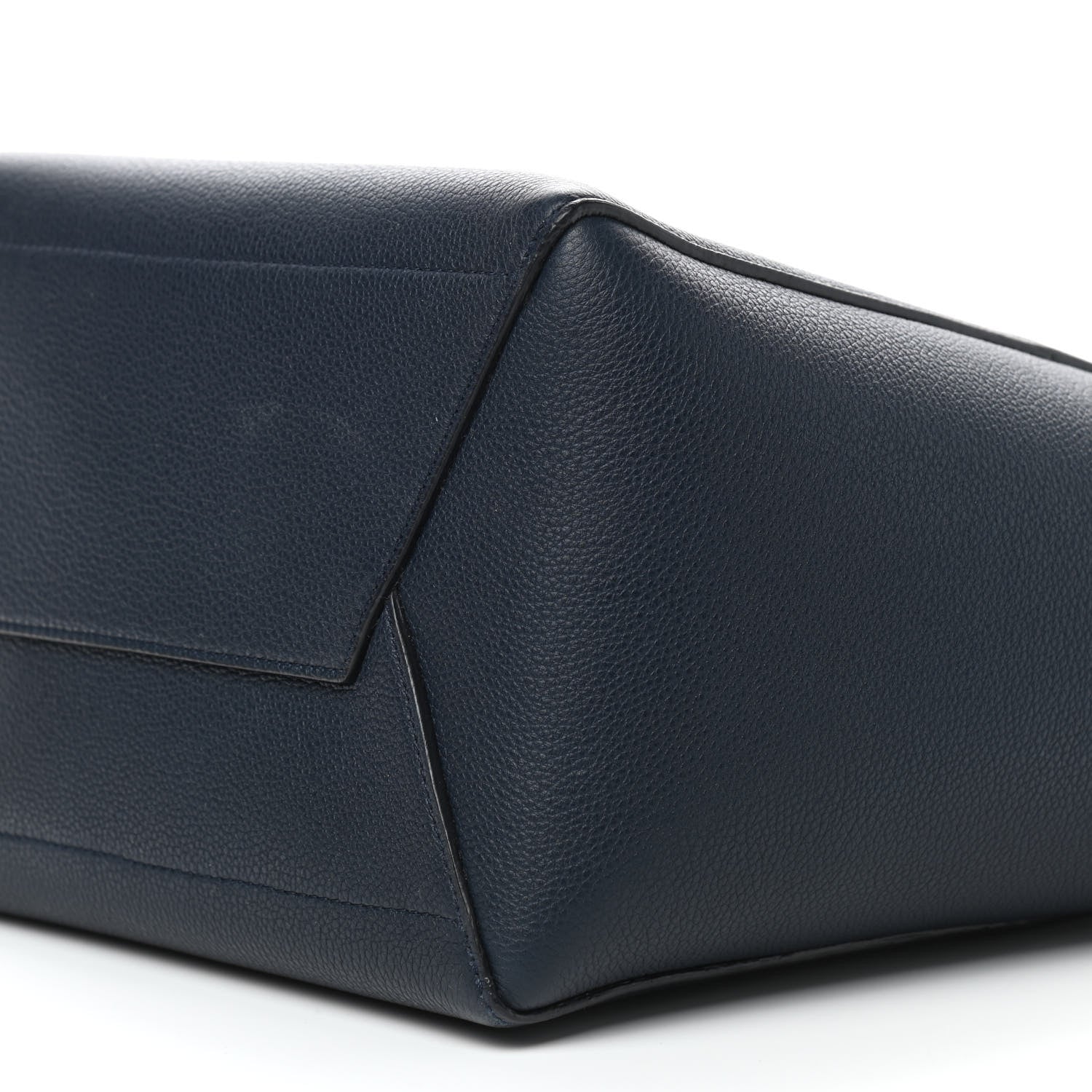 Celine Soft Grained Calfskin Sangle Bucket Bag Navy Blue 5 of 7
