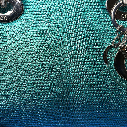 Christian Dior Lizard Gradient Mini Lady Dior Blue 8 of 12
