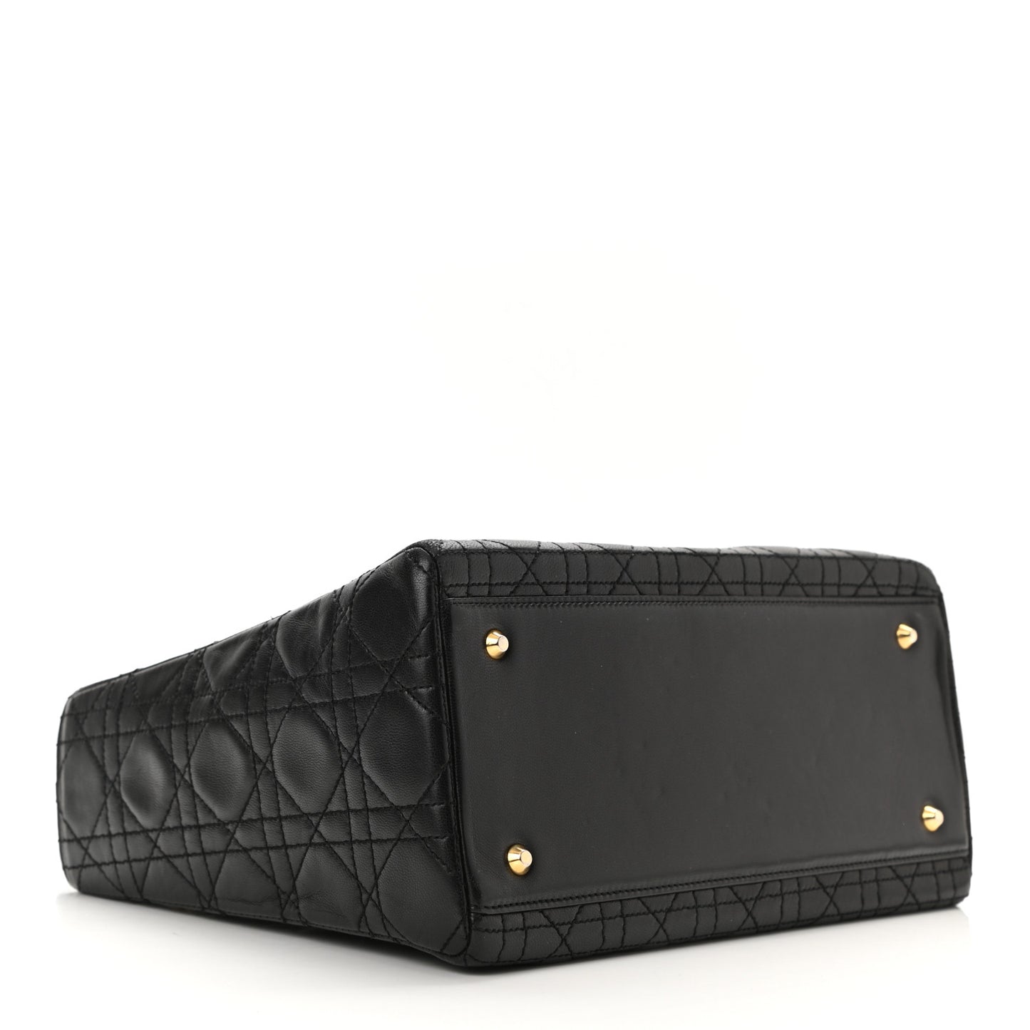 Lambskin Cannage Medium Lady Dior Black