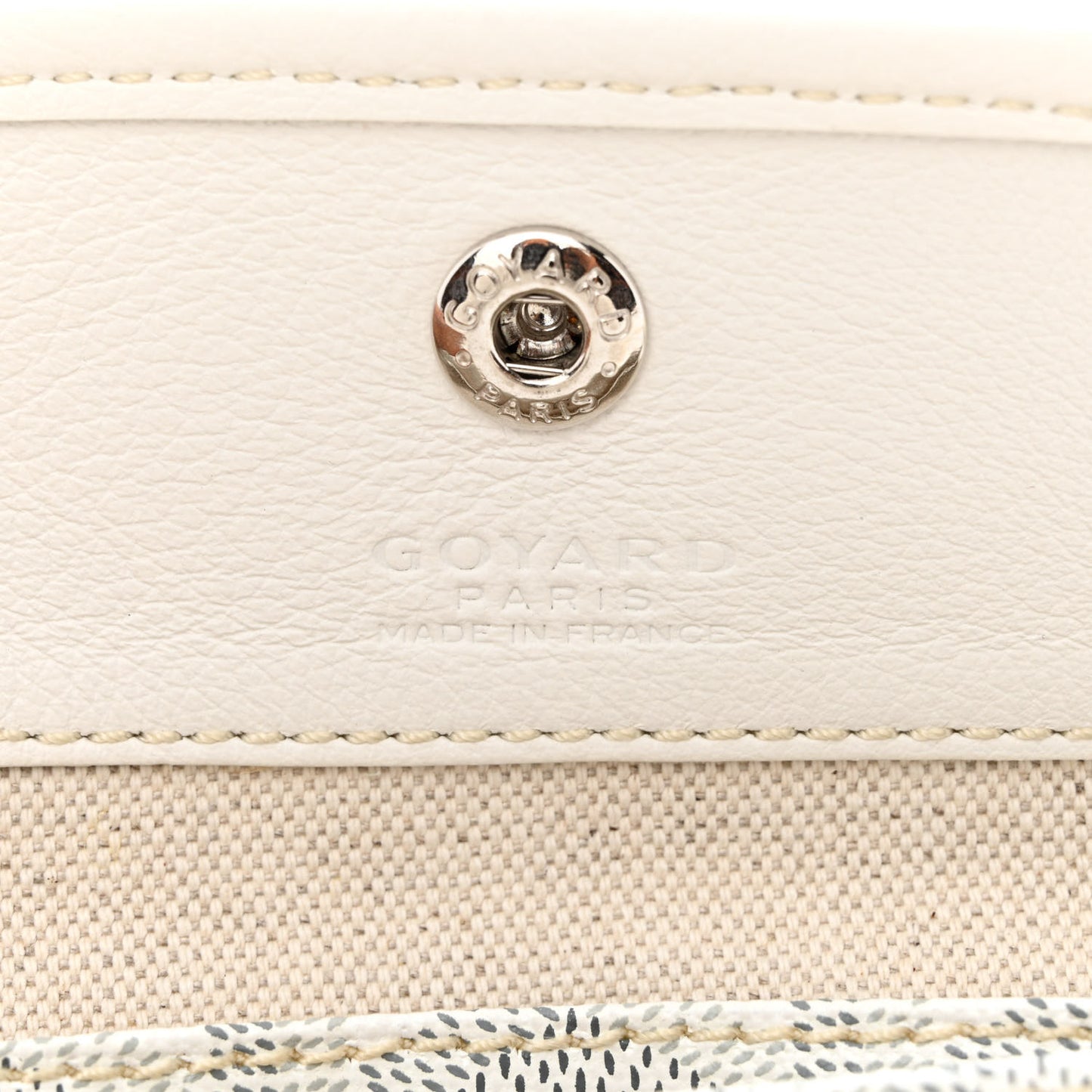 Goyardine Reversible Mini Anjou White
