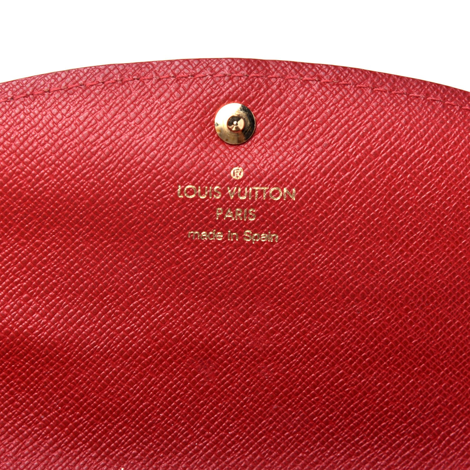 Louis Vuitton Damier Ebene Caissa Wallet Cherry 6 of 6