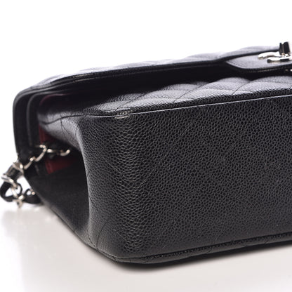 Chanel Caviar Quilted Jumbo Double Flap Black 5 of 11