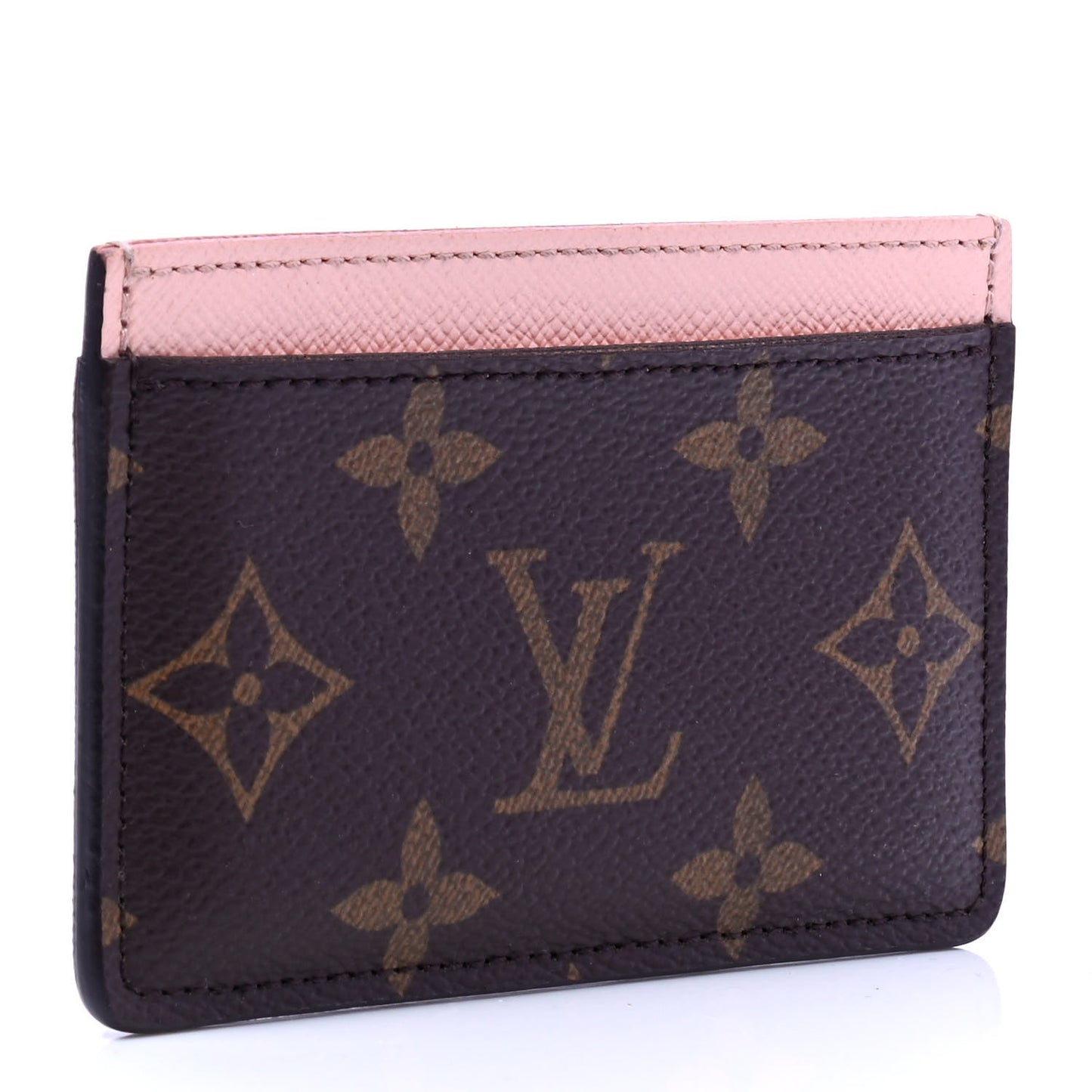 Monogram Card Holder Rose Nacre