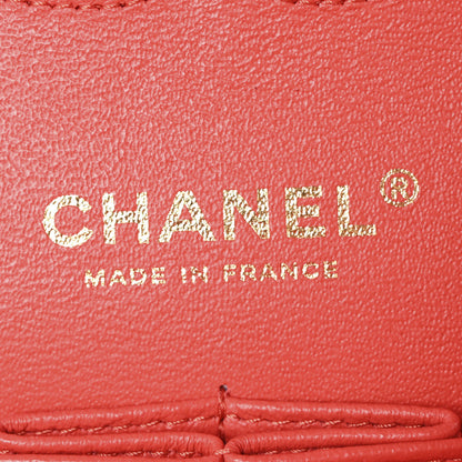 Chanel Lambskin Quilted Medium Double Flap Red 6 of 12