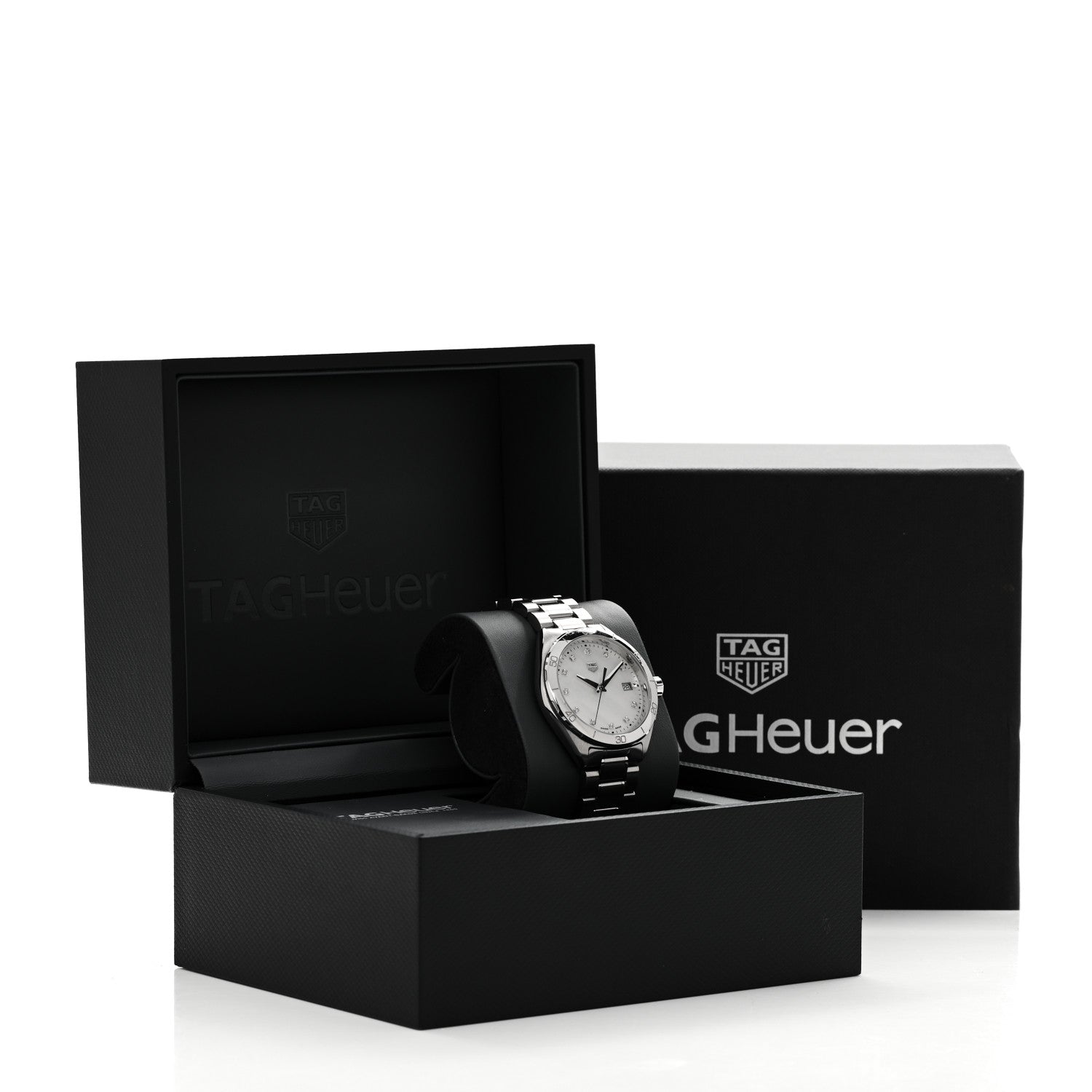 Tag Heuer Stainless Steel Diamond Mother of Pearl 35mm Formula 1 Lady Quartz Watch WBJ1319 5 of 5