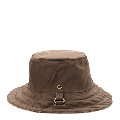 Gucci Canvas Monogram Reversible Bucket Hat XXL Brown 11 of 16