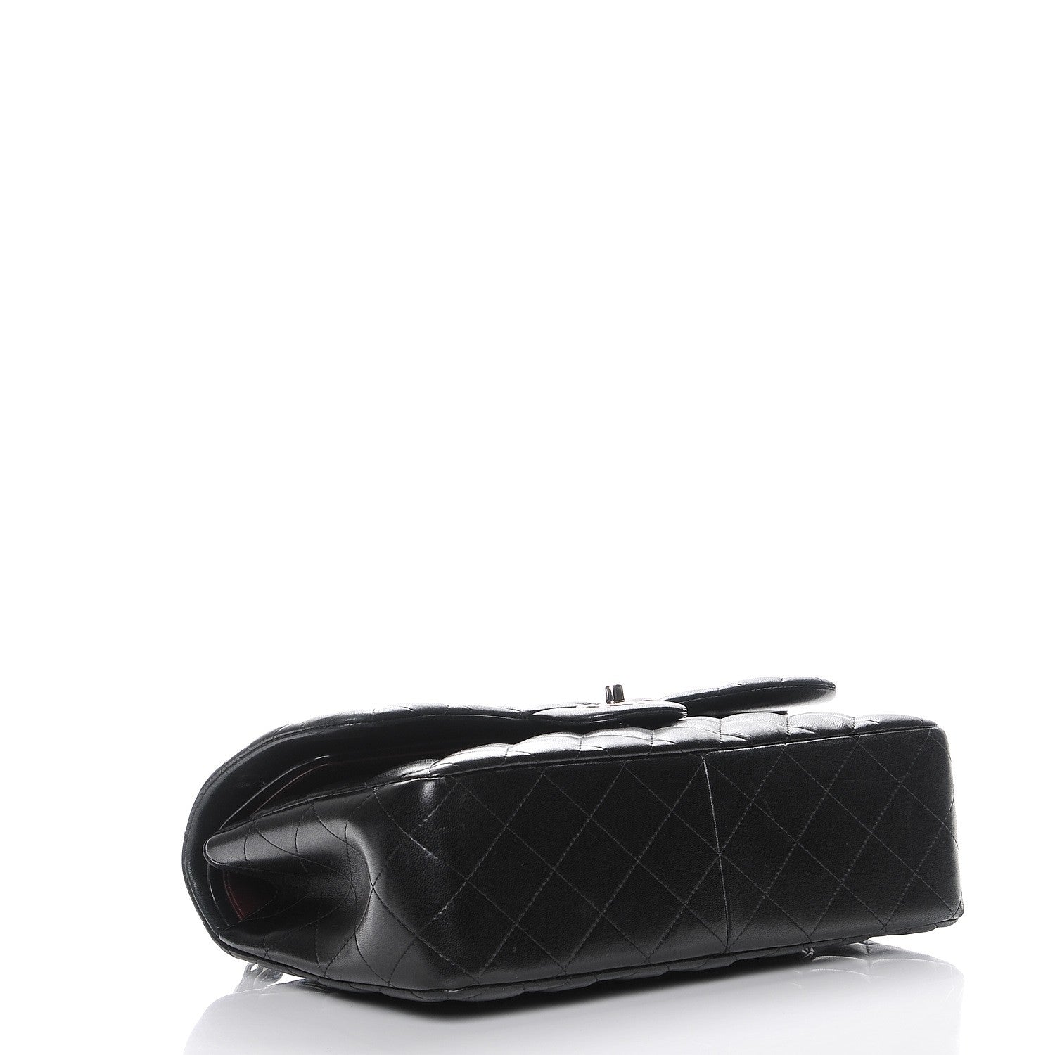 Chanel Lambskin Quilted Jumbo Double Flap Black 4 of 7
