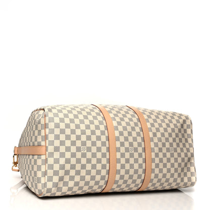 Louis Vuitton Damier Azur Keepall Bandouliere 55 4 of 18