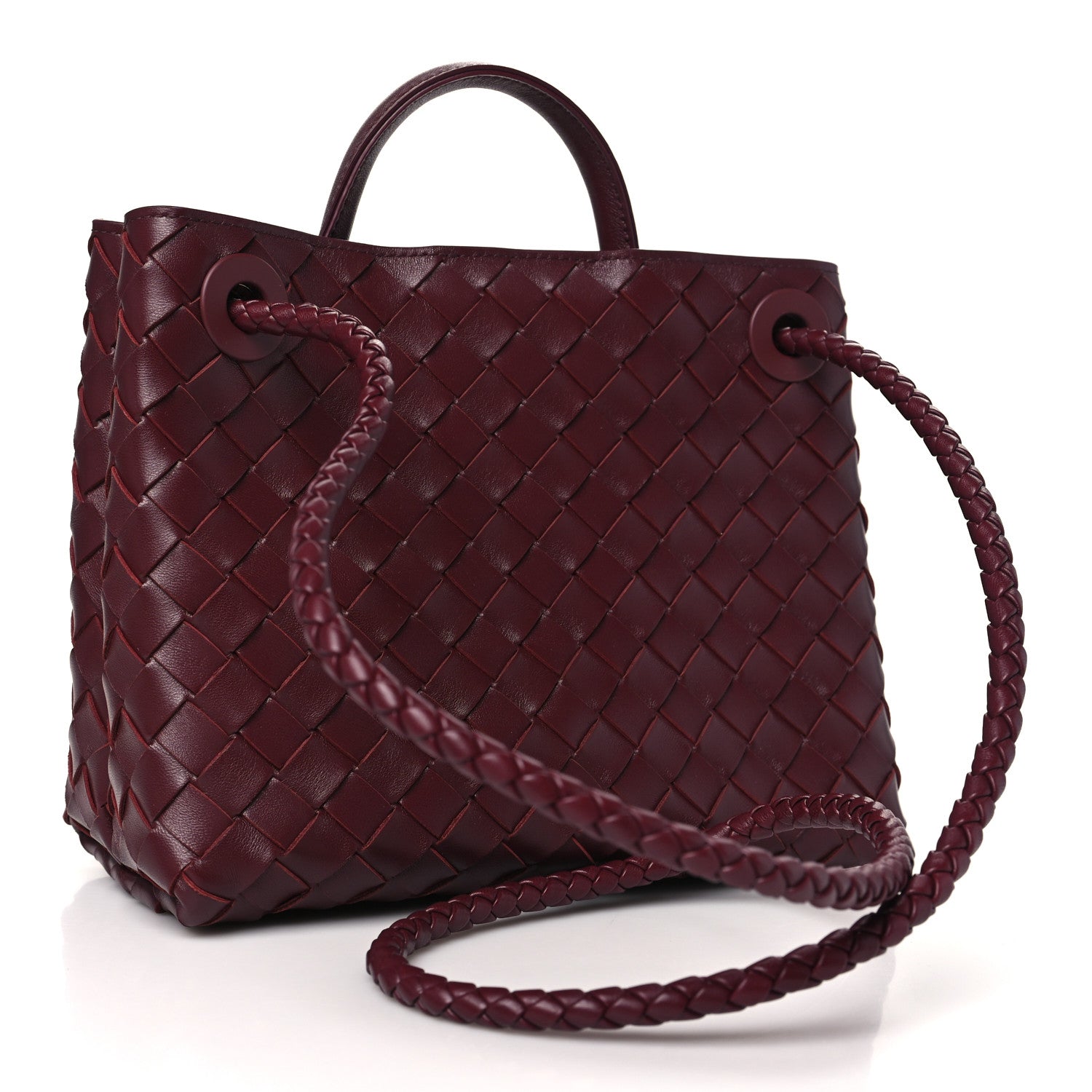 Bottega Veneta Nappa Intrecciato Small Andiamo Shoulder Bag Barolo 3 of 10