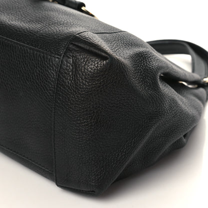 Gucci Pebbled Calfskin Medium Greenwich Shoulder Bag Black 9 of 9