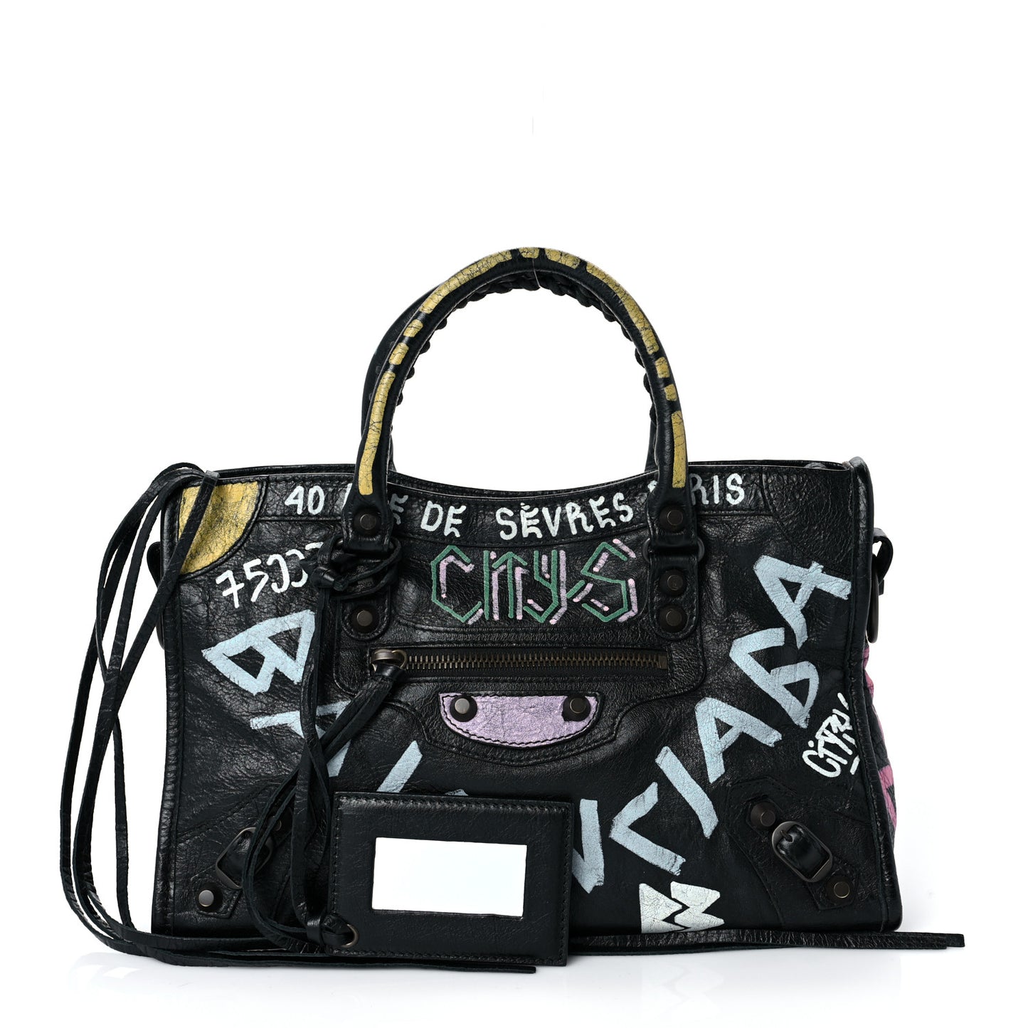 Agneau Graffiti All Over Classic Hardware S City Black Multicolor